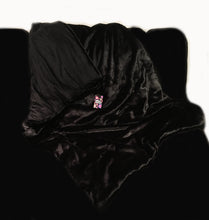 'Jet Black' Child Size Weighted Throw Blanket 3kgs / 1.5m x 90cm